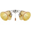 Aspen Creative 23172-4 Transitional Amber Ceiling Fan Replacement Glass Shade.