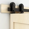 CCJH 30" Bi-Folding Sliding Barn Door Hardware Kit for 2