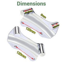 4 Point Docking Hardware Kit With Covers Compatible For Harley Touring Street Glide Electra Glide Road Glide Road King 2014-2023 (Chrome, 4Point Docking Hardware Kit With Docking Bolt Caps)