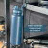 Abjoki Stainless Steel Drinking Bottle "Infinity" 1,200 ml, Dark Blue,