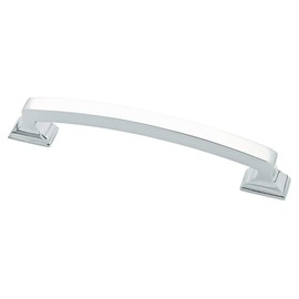 Liberty P34928-PC-C 128mm Classic Edge Kitchen Cabinet Hardware Pull, Polished Chrome