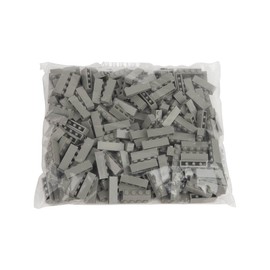 Q-BRICKS Beutel 250Stck. Bausteine 1x4 Steingrau 280