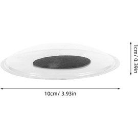VILLCASE 4 Ojos Móviles Autoadhesivos Grandes de Pvc para Manualidades Diy, Diseño Simple y Moderno, Ideales para Tarjetas y Dibujos, Paquete de 4 Piezas