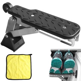 Car Door Step, Black Folding Car Door Pedal Running Boards with Buffer Cushion, Offroad Accessories, Universal Car Door Step for Car Roof, 250 kg Load Capacity, Fits the Vehicle with U Door Traps SUV