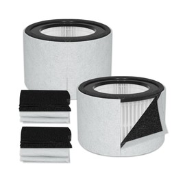 Facecool Z-2000 Replacement Filter Compatible with TruSens Z-2000 Air Purifier, 3-in-1 HEPA Air Cleaner, with 2 H13 HEPA Filters + 4 Carbon Filters + 4 Pre-Filters (Medium)