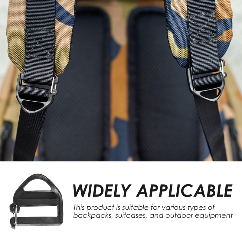 WUFGWBD 10 Pieces Backpack Replacement Buckles, Webbing Plastic Buckles, Fastener