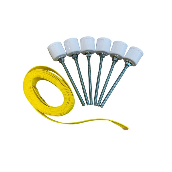 Six Weave Pole Spikes/Stakes and Yellow Pole Placer Combo DIY