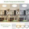 24W Motion Sensor LED Ceiling Light Wired, 2400lm 12Inch 2700K/4000K/6500K