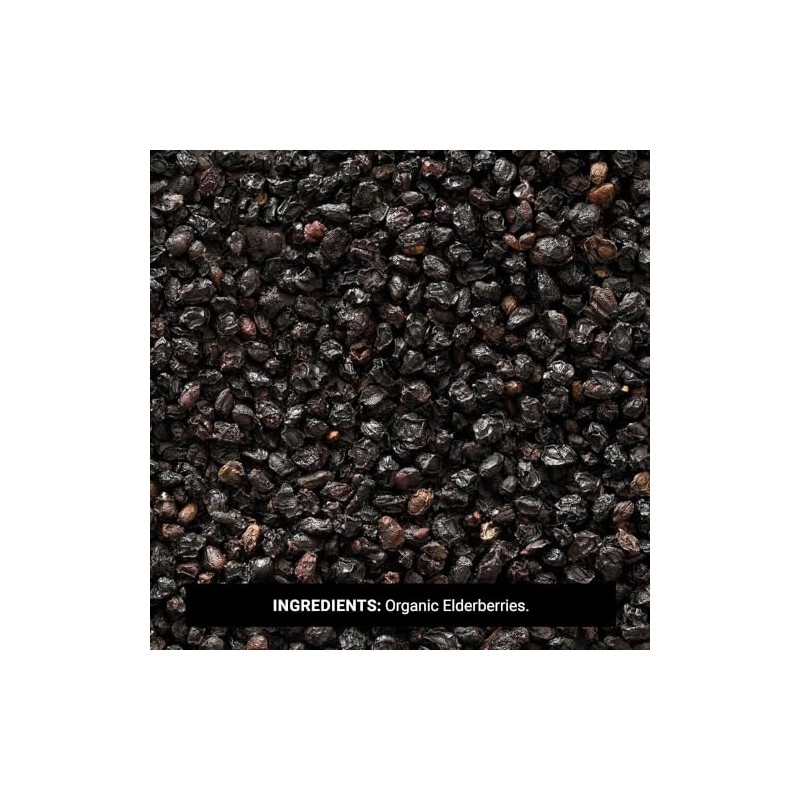 Frontier Co-op Organic Dried Elderberries, European Whole - Non-GMO Elderberry