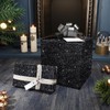 CRE8TIVE 8"x80" Black Chunky Glitter Wallpaper Border Peel and Stick