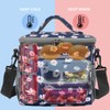 FlowFly Insulated Reusable Lunch Bag Adult Large Lunch Box for