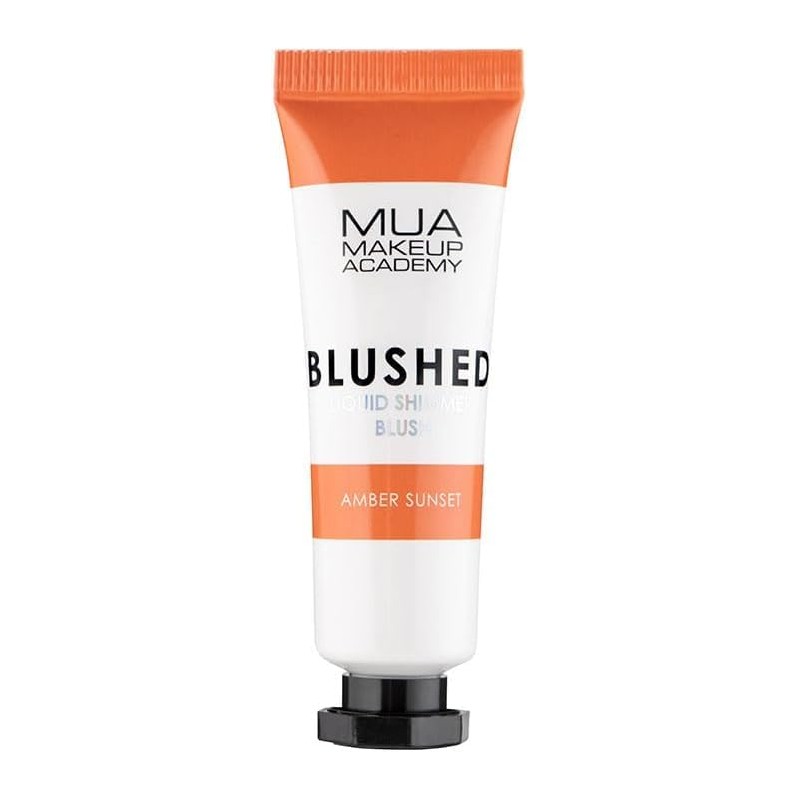 MUA Blushed Liquid Cream Shimmer Blusher, Amber Sunset (Pack of