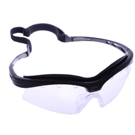 Python M3 Racquetball/Squash/Pickleball Eyewear (Eyeguard) (Black and Clear Frame) (Clear)