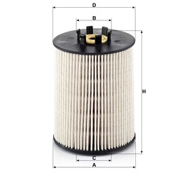 Original MANN-FILTER Fuel filter PU 815 x – Fuel filter set with gasket / gasket set – For Utility Vehicles