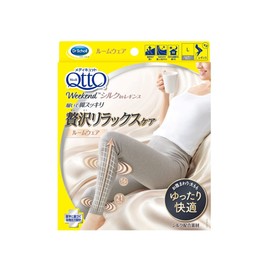 Compression Socks MediQtto Weekend Silk-in Leggings Silky Grey L