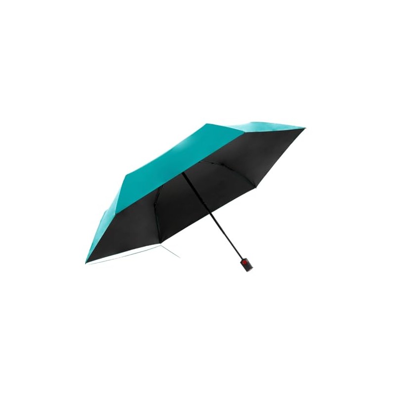 Knirps U.200 Ultra Light Duomatic Turquoise with Black Coating -