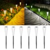 Solar Pathway Lights Outdoor, 6 Pack Solar Powered Ground Light