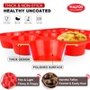 Walfos Muffin Pan Set - 12 Cups Regular Silicone Cupcake