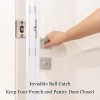Jiayi 2 Pack Invisible Door Catch For Closet Adjustable Brass