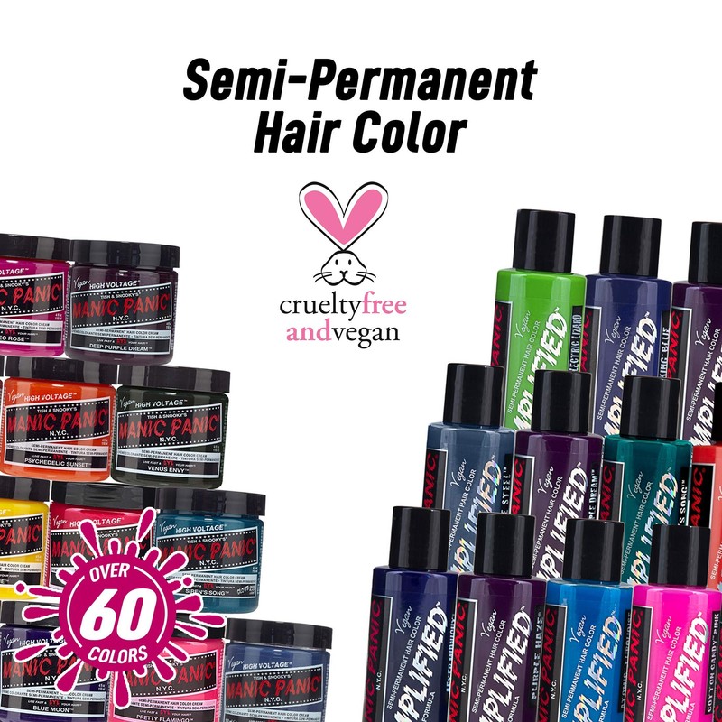 Manic Panic Atomic Turquoise Classic Cream, Vegan, Cruelty-Free, Semi-Permanent Hair
