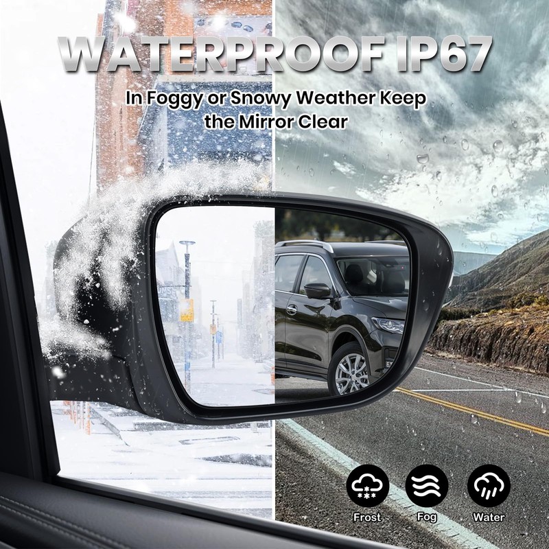 Right Passenger Side Mirror Compatible with Nissan X-trail T32 Rogue