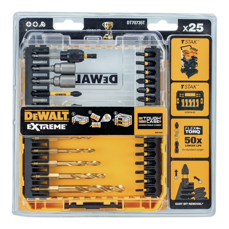 DEWALT HSS-G Drill Bit Set 25-Piece Impact