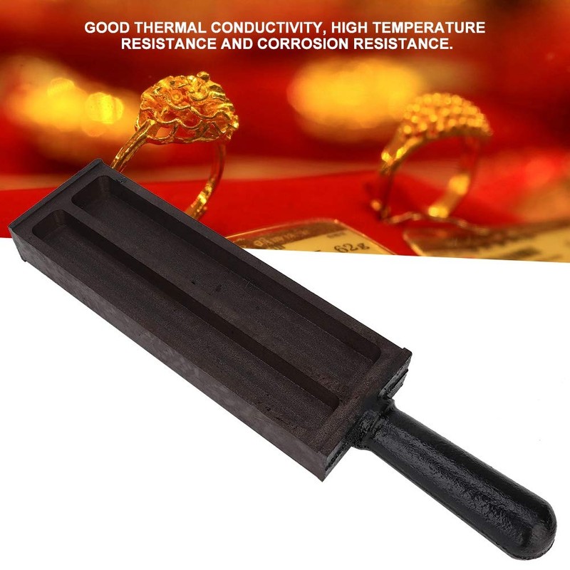 Ingot - Rectangle Steel for Gold Silver Hardware, Copper Aluminum