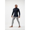 DEVOPS 2 Pack Men's Thermal Long Sleeve Compression Shirts ((X-Large,
