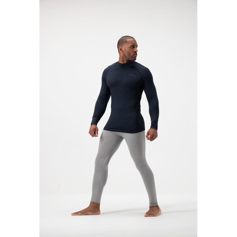 DEVOPS 2 Pack Men's Thermal Long Sleeve Compression Shirts ((X-Large,