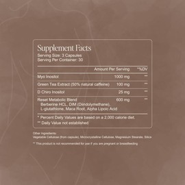 Paulina FITNESS Reset AM Metabolism and Hormone Support Supplement | Appetite Regulation, Metabolism Support, Enhanced Energy and Mood, Hormones | for Holistic Wellness | 90 Capsules