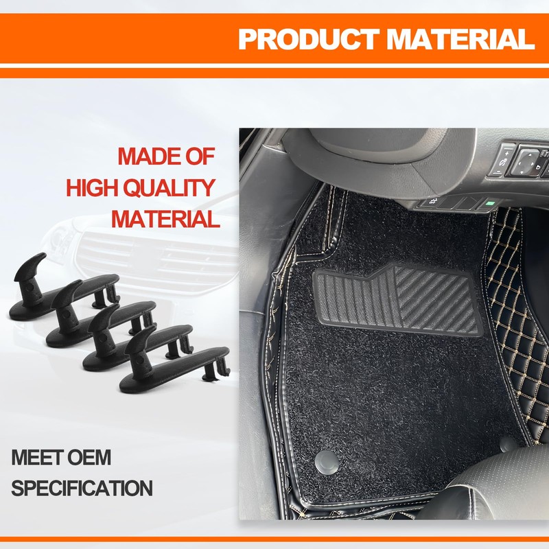 NOTISH 4pcs Car Mat Fixing Clips Floor Carpet Clips Fixing