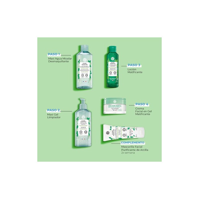 Yves Rocher Pure Menthe Mascarilla Facial de Arcilla -Reduce el