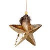 3Pcs Gold Sequin Star 15cm - Christmas Tree Hanging Decorations
