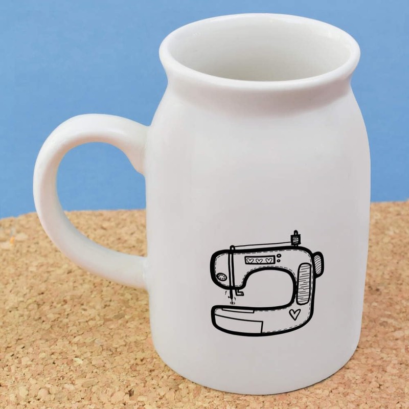 300ml 'Sewing Machine' Ceramic Milk Jug (MJ00009114)