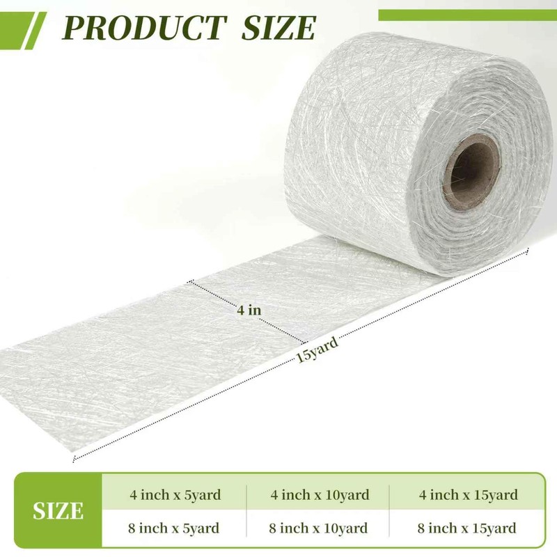 Fiberglass Chopped Strand Mat, 1.5 oz,Fiberglass Repair kit,Easy to Use，Strong