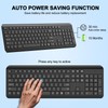 EDJO Wireless Keyboard, 2.4G Full-Sized Cordless USB Silent Computer Keyboard,