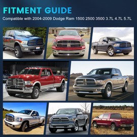 Fuel Pump Module Assembly OEM# E7184M Compatible with Dodge Ram 1500 2500 3500 3.7L 4.7L 5.7L 2004 2005 2006 2007 2008 2009 ATPOEN Enhanced Turbo Assembly Pump