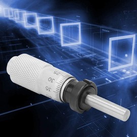 Measuring Tool for Inner Diameter, 0-13 mm Internal Micrometer, Round Micrometer, for Gauge (Flat Head with Nut)