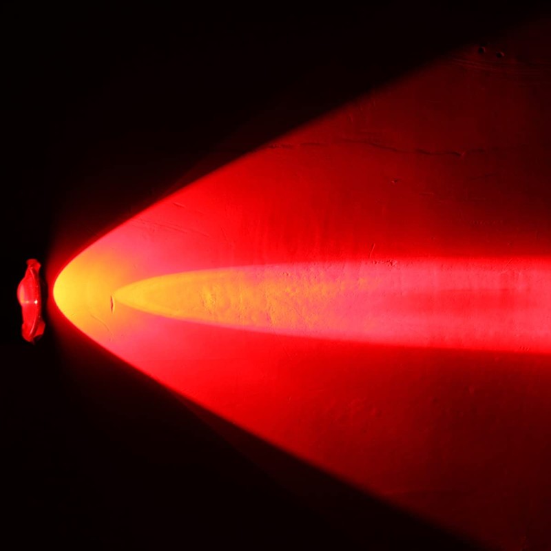 WINDFIRE Red Light Tactical Flashlight, 1 Light Mode, Adjustable Zoom