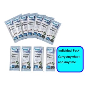 60 Count Lens Cleaning Wipes, Lens Wipes Individually Wrapped, Quick-Dry & Non-Scratching, Eyeglass Cleaner Wipes, Eye Glass Wipe, Lenses Wipes for Glass, Goggles, Electronic Screen.