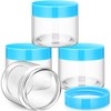 SATINIOR 12 Pack 6 oz Plastic Container Jars with Lids