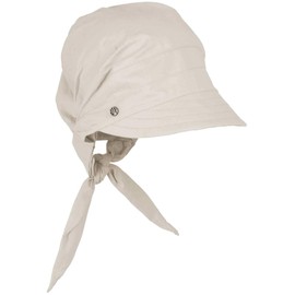 LOEVENICH Women's Cotton Tie Cap - Ultra Light and Breathable, natural, Unit size