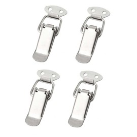 4 x Stainless Steel Tension Clasps, Ideal as a Box Closure, Folding Clasp, Various Sizes and Variants (55 mm, Normal)