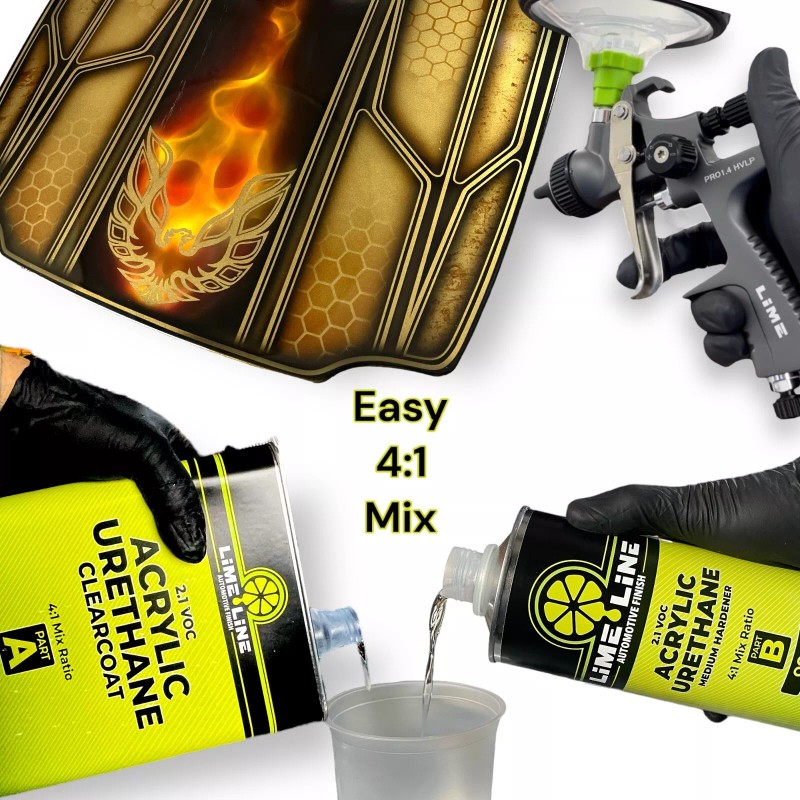 LiME LiNE Overall 2k Clearcoat 1.25 Gallon Kit