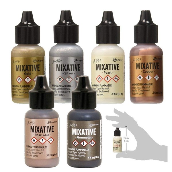 Ranger Tim Holtz Metallic Mixatives | Bundle of 6 Colors: