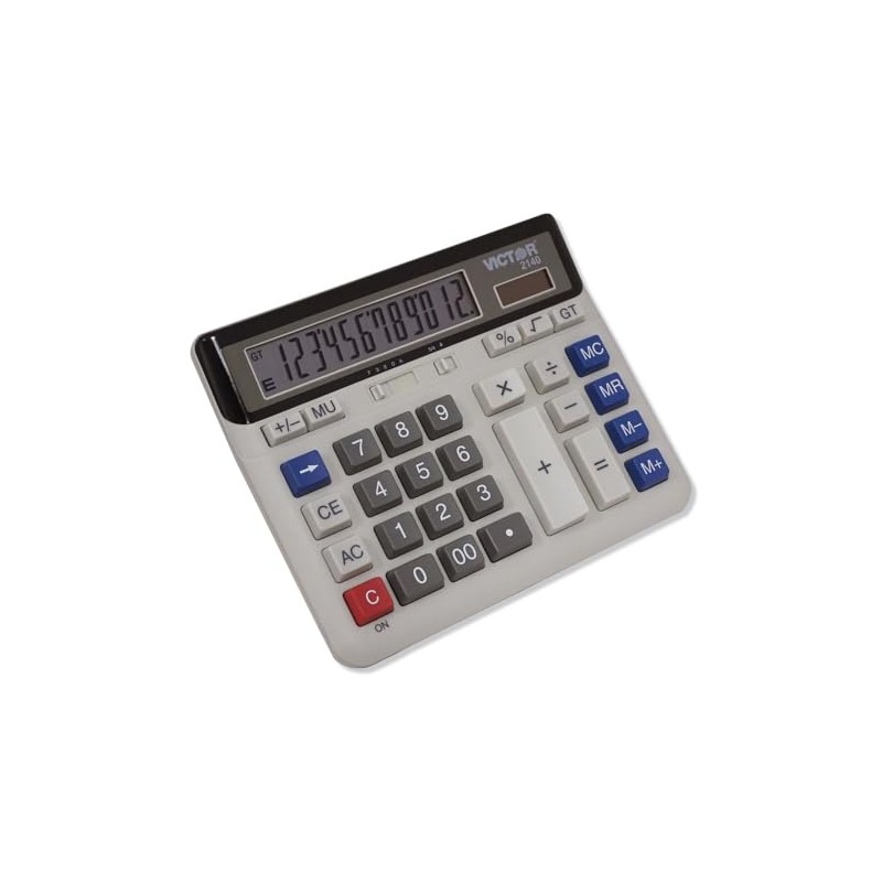 Calculadora de negocios de escritorio 2140, Lcd de 12 dígitos,