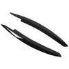 Pair Car Headlight Eyebrows Left Right Glossy Black Modification Replacement
