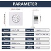 BRDUROBLA 3'' Exhaust Fan 4 W Ventilation Extractor with 11-Speed