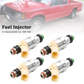 Topteng 4PCS Fuel Injectors INP-081 for Mazda B2200 2.2L 1990-1993 F2G8-13-250, INP081, F2G813250