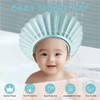 Shower Caps for Kids, KAMHBE Baby Shower Cap Shield Adjustable
